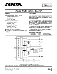 datasheet for CS3310-KS by Cirrus Logic