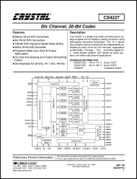 datasheet for CS4227 by Cirrus Logic