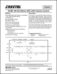 datasheet for CDB4341 by Cirrus Logic
