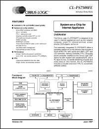 datasheet for CL-PS7500FE by Cirrus Logic