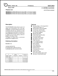 datasheet for MSU2953C16 by Mosel Vitelic