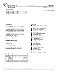 datasheet for MSU2954C25 by Mosel Vitelic