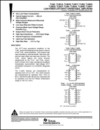 datasheet for TL061ACP by Texas Instruments