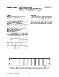 datasheet for V436516R04VATG-75PC by Mosel Vitelic