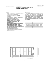 datasheet for V436516Y04VATG-75PC by Mosel Vitelic