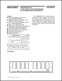 datasheet for V436532Z04VATG-75 by Mosel Vitelic