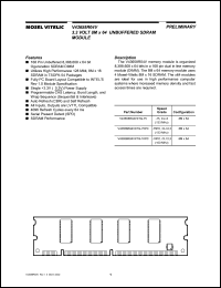 datasheet for V43658R04VXTG-75 by Mosel Vitelic