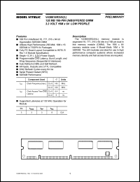 datasheet for V436616R24VATG-75 by Mosel Vitelic