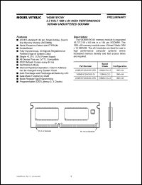 datasheet for V436616Y24VXTG-10PC by Mosel Vitelic
