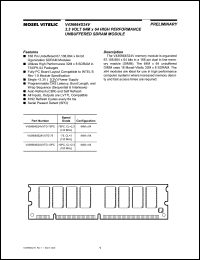 datasheet for V436664S24VXTG-75 by Mosel Vitelic