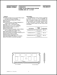 datasheet for V436664Z24VXBG-75PC by Mosel Vitelic