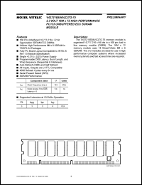 datasheet for V43716C04VCTG-75 by Mosel Vitelic