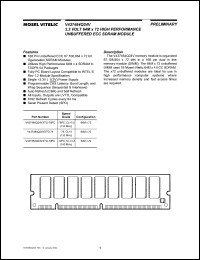datasheet for V437464Q24VXTG-75 by Mosel Vitelic