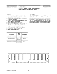 datasheet for V437464S24VXTG-75 by Mosel Vitelic