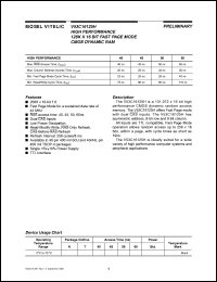 datasheet for V53C16125HT45 by Mosel Vitelic