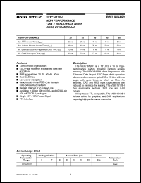 datasheet for V53C16128HK30 by Mosel Vitelic