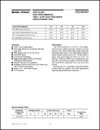 datasheet for V53C16129HK45 by Mosel Vitelic