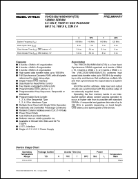 datasheet for V54C3128804VALS8 by Mosel Vitelic