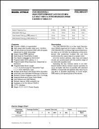 datasheet for V54C365404VDL by Mosel Vitelic