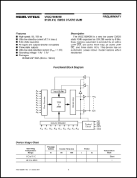 datasheet for V62C1804096LL-85T by Mosel Vitelic