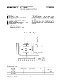 datasheet for V62C2184096LL-85T by Mosel Vitelic