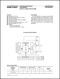 datasheet for V62C2804096LL-85TI by Mosel Vitelic