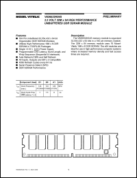 datasheet for V826532K04SXTG-B1 by Mosel Vitelic