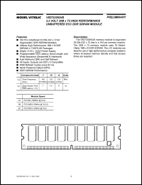 datasheet for V827332K04SXTG-B1 by Mosel Vitelic