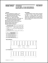 datasheet for V827464N24SXTL-C0 by Mosel Vitelic