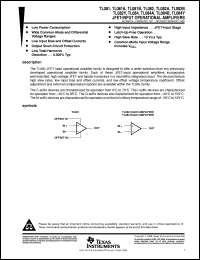 datasheet for TL081CP by Texas Instruments