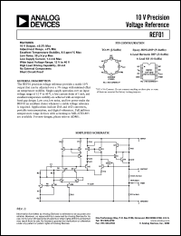 datasheet for REF01AZ by Analog Devices
