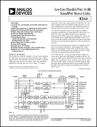 datasheet for AD1846JP by Analog Devices