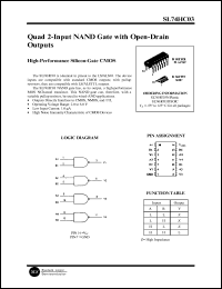 datasheet for SL74HC03N by 