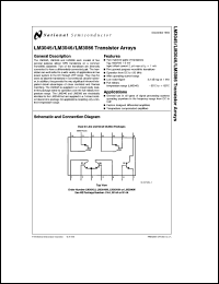 datasheet for LM3046N by 