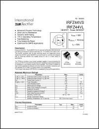 datasheet for IRFZ44VL by International Rectifier