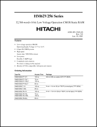 datasheet for HM62V256LTM-8UL by 