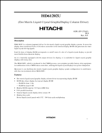 datasheet for HD61202UFS by 