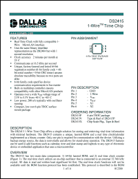 datasheet for DS2415V by Dallas Semiconductor