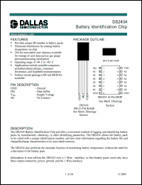 datasheet for DS2434 by Dallas Semiconductor