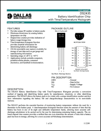 datasheet for DS2435S by Dallas Semiconductor