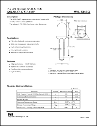 datasheet for MVL-534SG by 