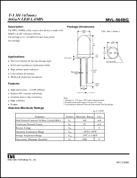 datasheet for MVL-564BG by 