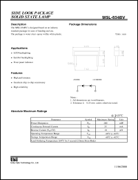 datasheet for MSL-854BV by 