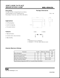 datasheet for MSL-854UOL by 