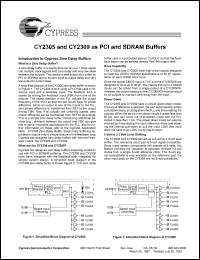 datasheet for CY2305 by Cypress Semiconductor