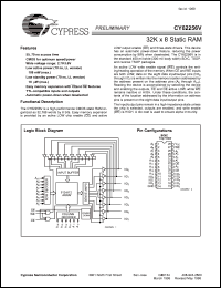 datasheet for CY62256VLL-55SNC by Cypress Semiconductor