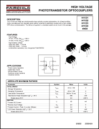 datasheet for 4N38 by Fairchild Semiconductor