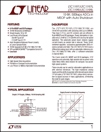 datasheet for LTC1199IS8 by Linear Technology