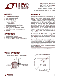 datasheet for LTC1197IS8 by Linear Technology