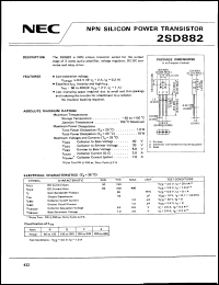 datasheet for 2SD882 by NEC Electronics Inc.